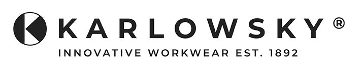 Karlowsky Innovative Workwear est 1892 zentriert schwarz